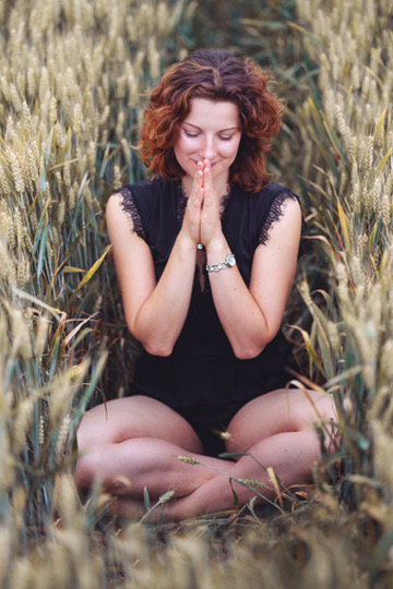Meditation im Kornfeld